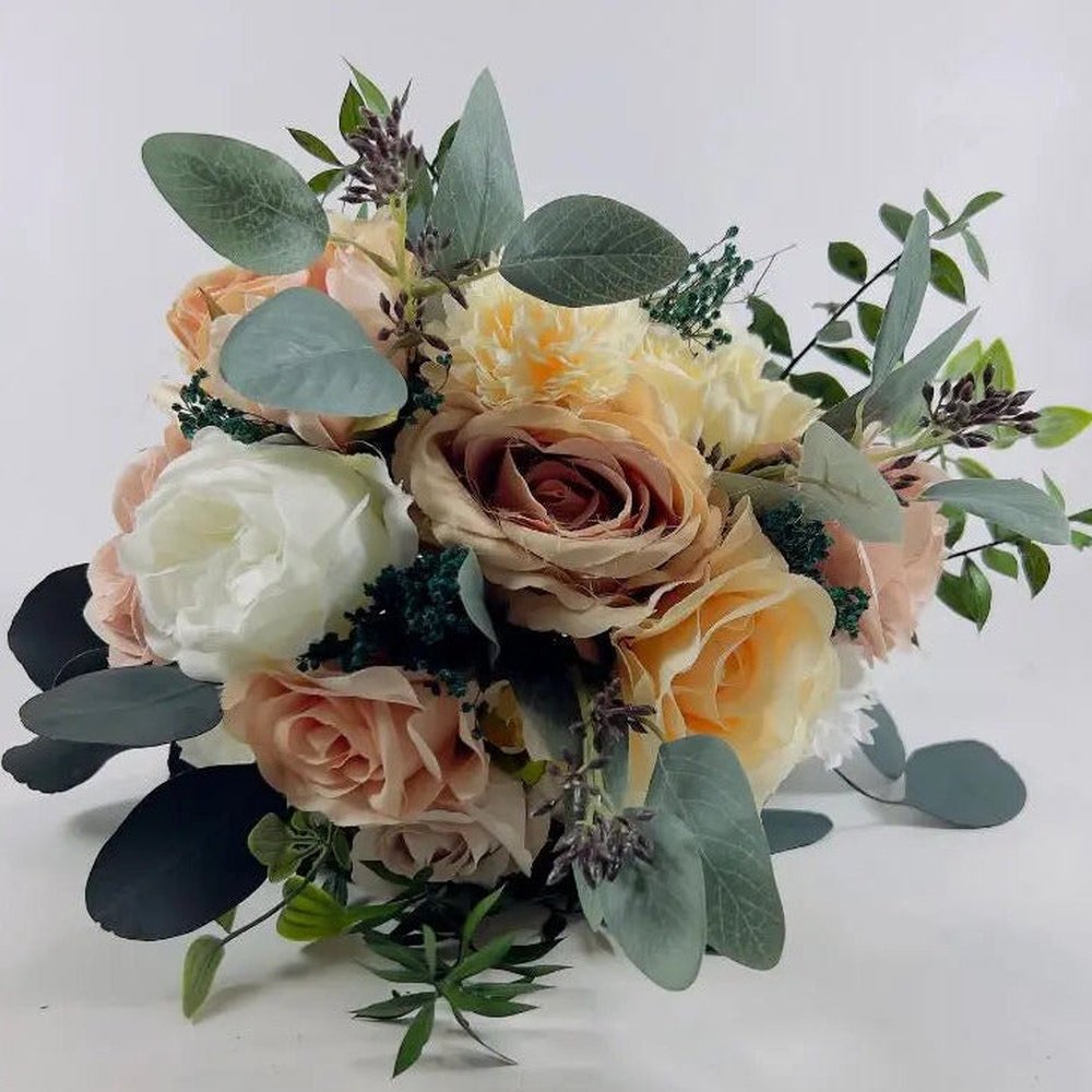 Peach Bridal Bouquet