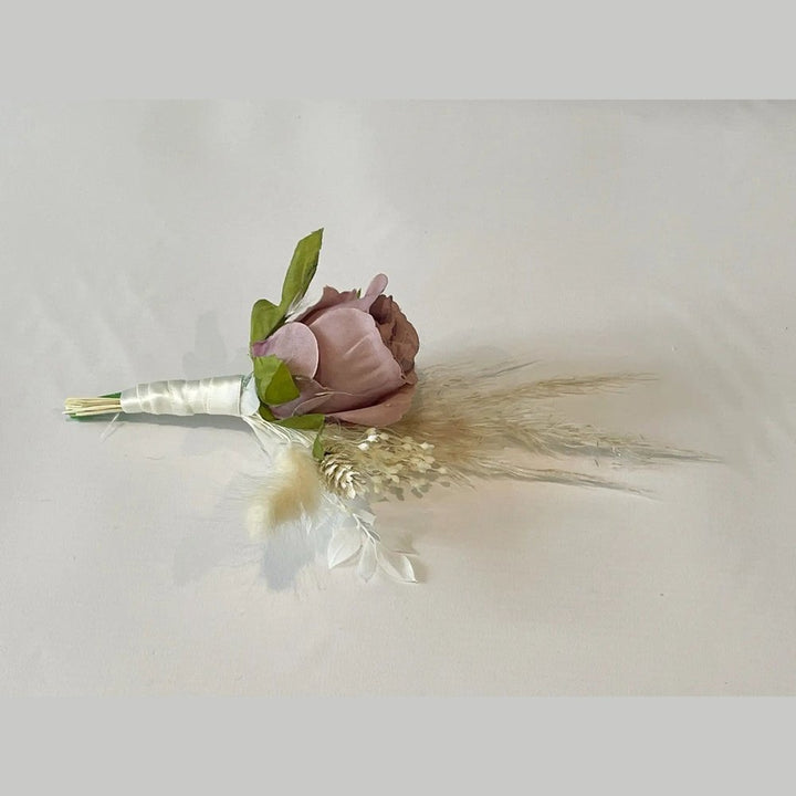 Dusky Pink And Nude Boho Wedding Bouquet Claire De Fleurs