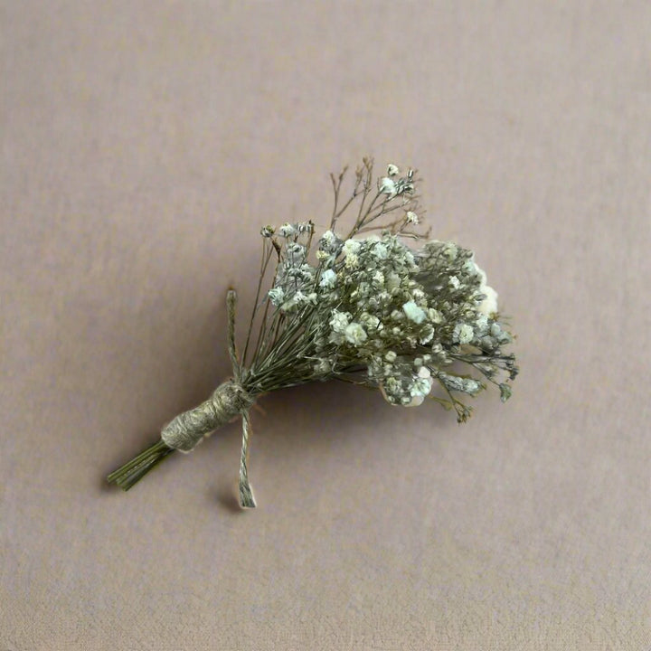 Gyp Boutonniere Buttonhole - Dried Flowers For Wedding Claire De Fleurs