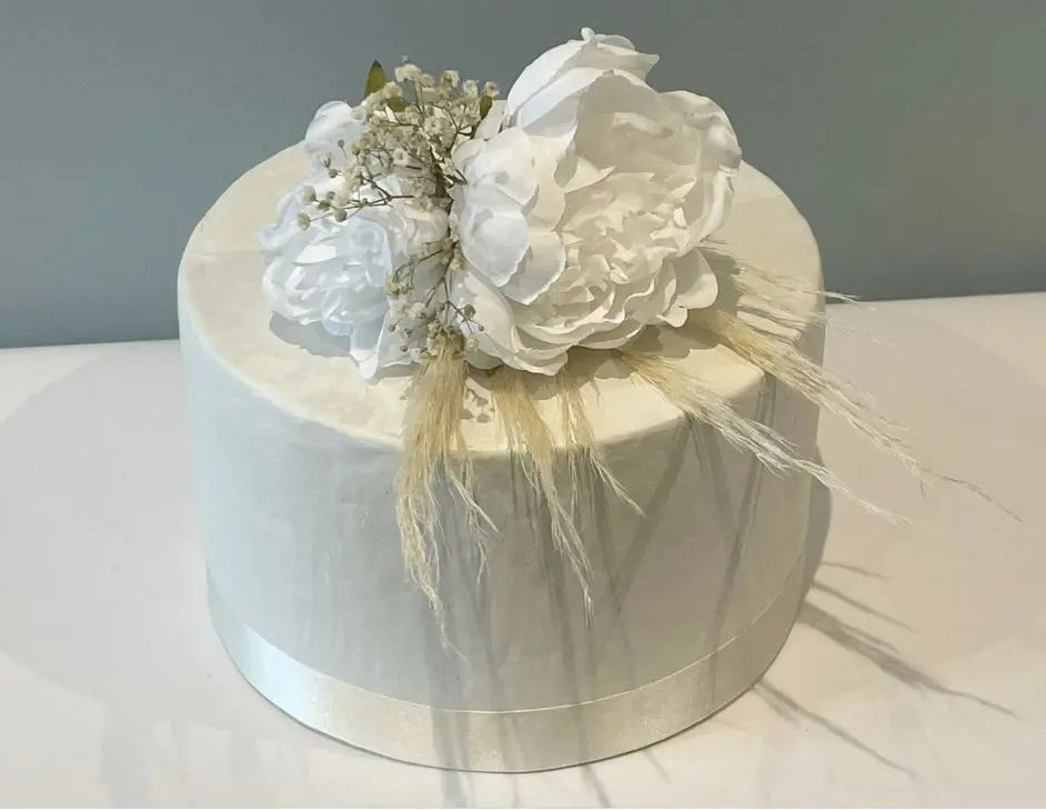 White Peony Flower Cake Flowers Claire De Fleurs