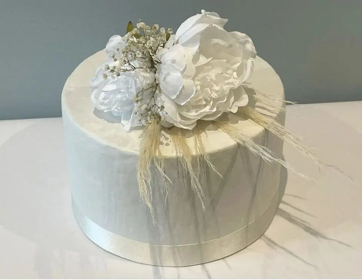 White Peony Flower Cake Flowers Claire De Fleurs