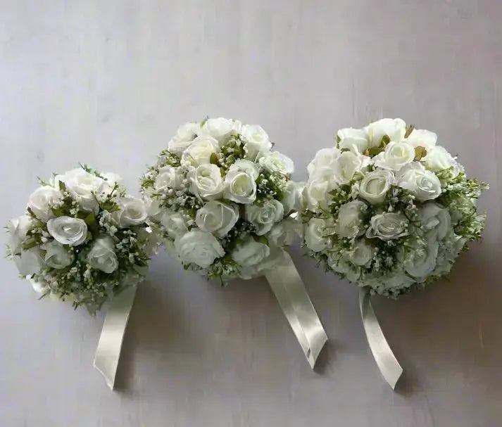 White Rose Wedding Bouquet Claire De Fleurs