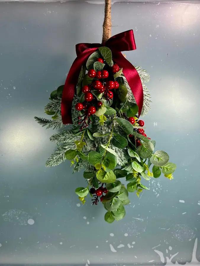 Artificial Christmas Door Swag – Festive Home Décor Claire De Fleurs