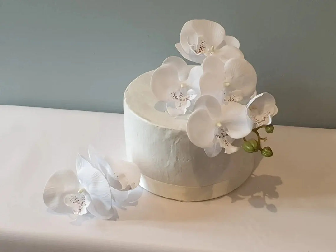 Artificial Silk Orchid Cake Flowers Claire De Fleurs