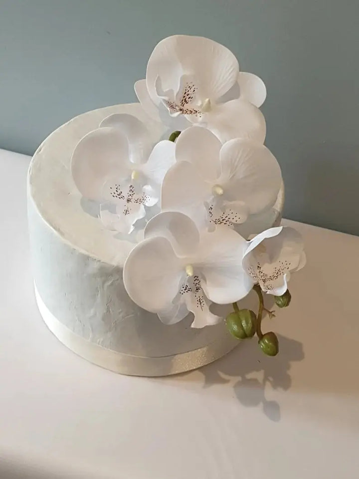 Artificial Silk Orchid Cake Flowers Claire De Fleurs