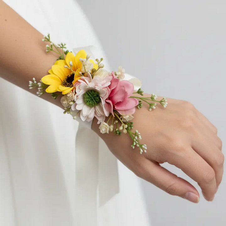 Artificial Wildflower Wrist Corsage Claire De Fleurs
