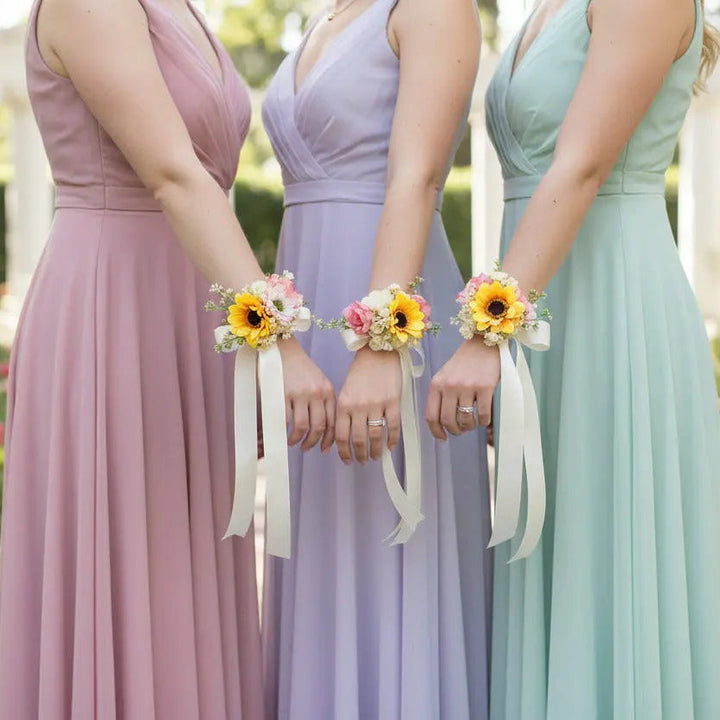 Artificial Wildflower Wrist Corsage Claire De Fleurs