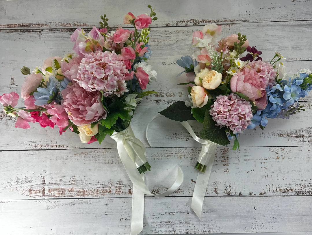 Bright Pink And Peach Wildflower Wedding Collection Claire De Fleurs