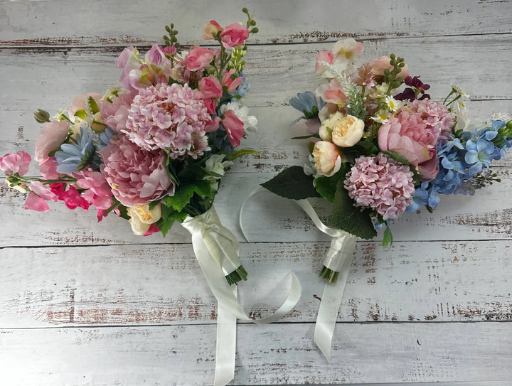 Bright Pink And Peach Wildflower Wedding Collection Claire De Fleurs