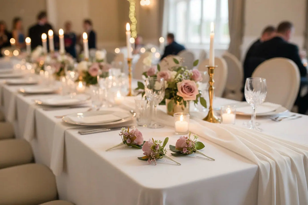 Burgundy, Dusky Pink and White Artificial Wedding Flower Collection Claire De Fleurs