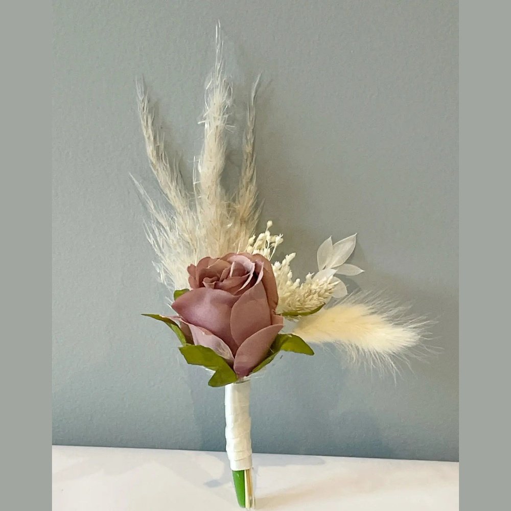 Dusky Pink And Nude Boho Wedding Bouquet Claire De Fleurs