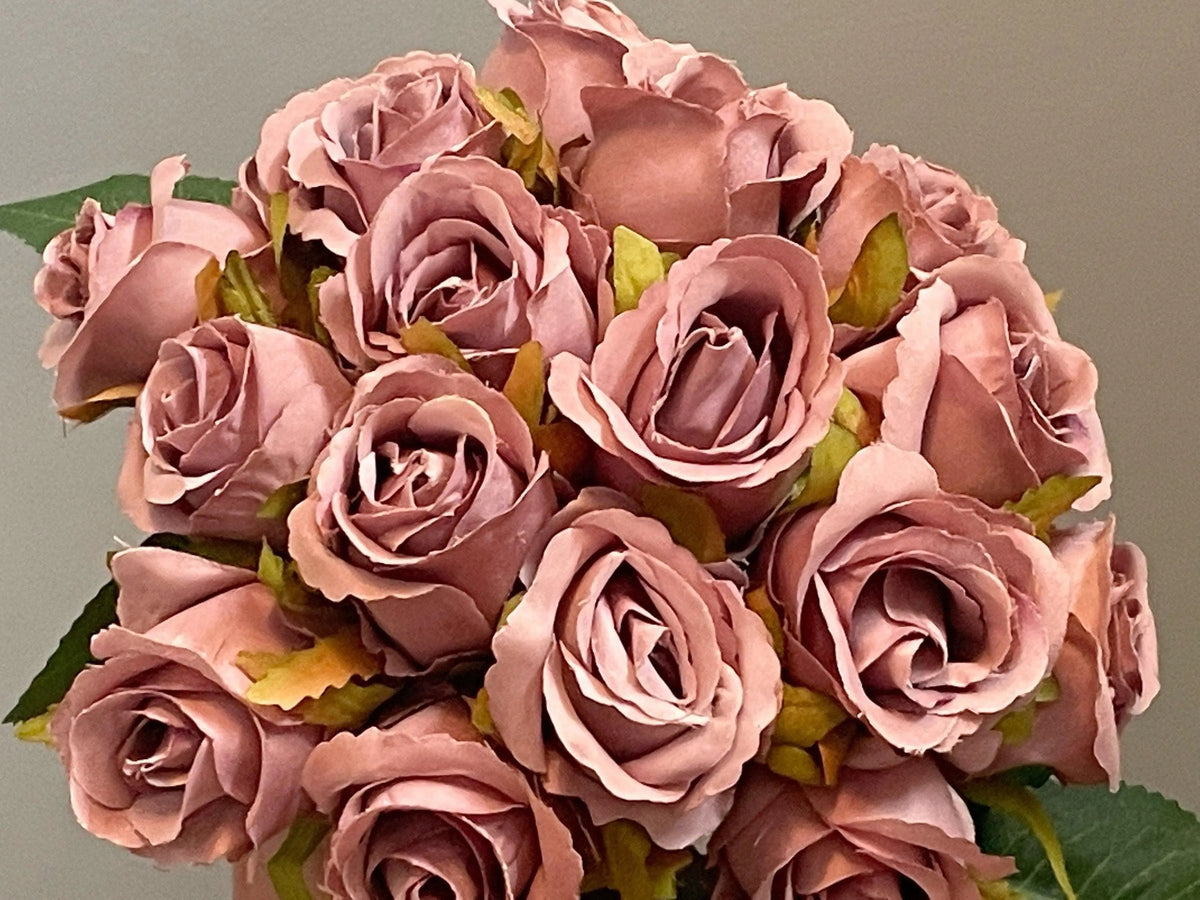Dusky Pink Rose Bouquet - Artificial Flowers | Claire De Fleurs