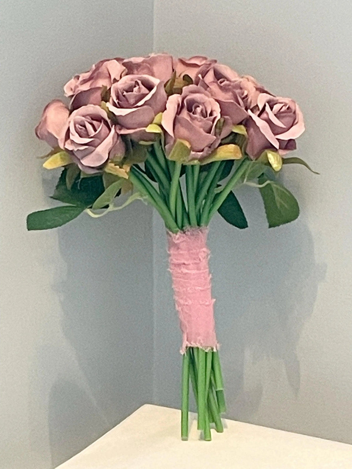 Dusky Pink Rose Bouquet - Artificial Flowers | Claire De Fleurs