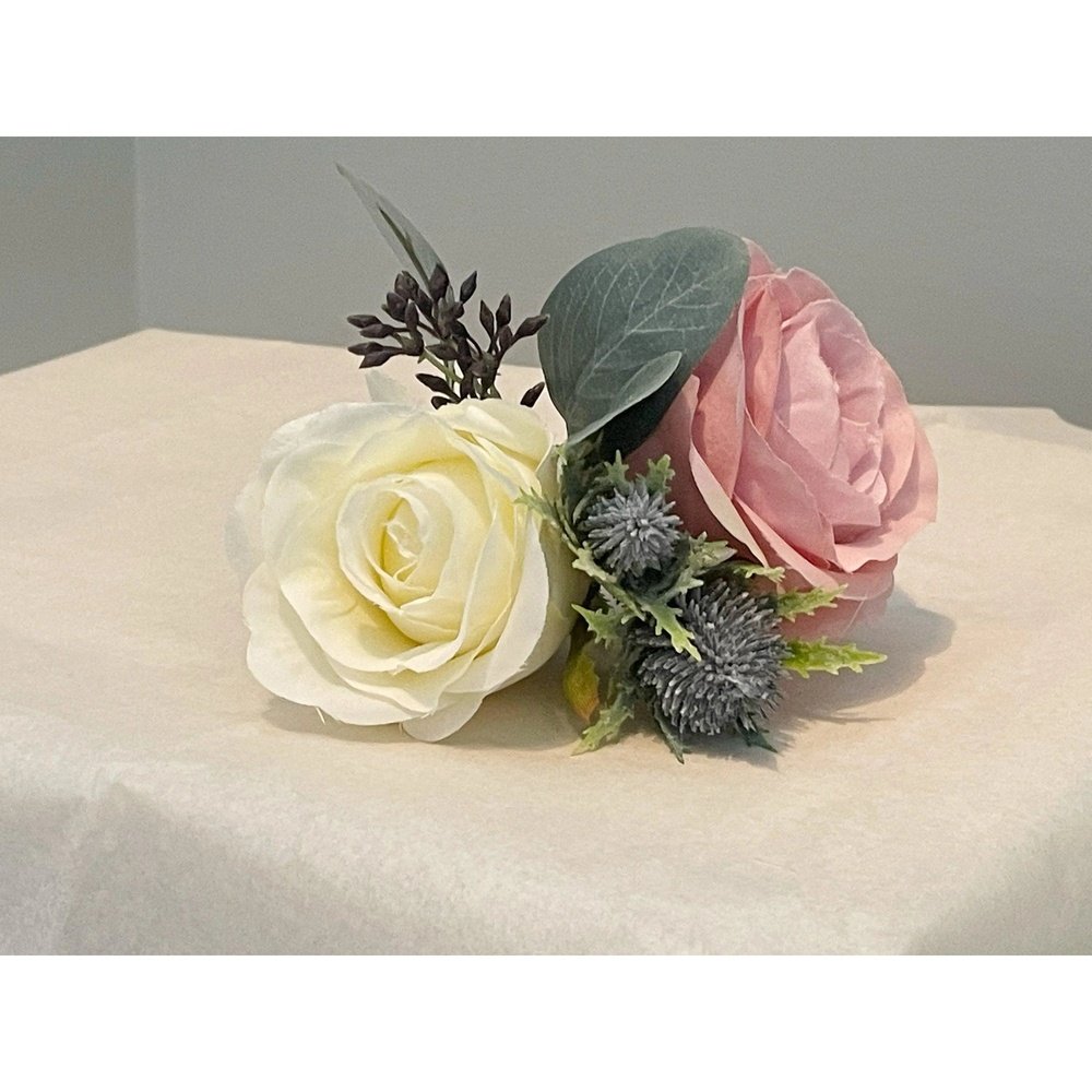 Dusky Pink Cake Flower Topper - Artificial Flowers | Claire De Fleurs