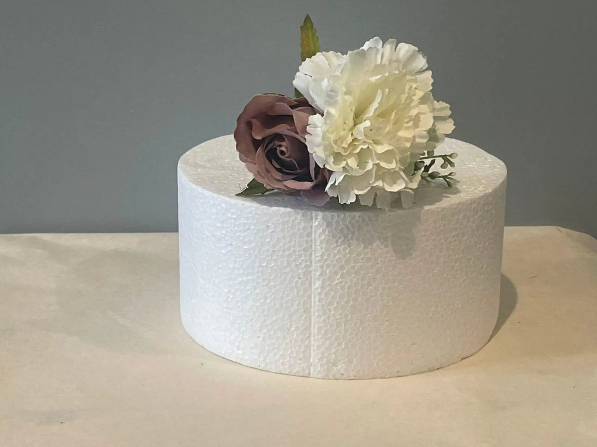 Dusky Pink White Cake Topper - Artificial Flowers | Claire De Fleurs