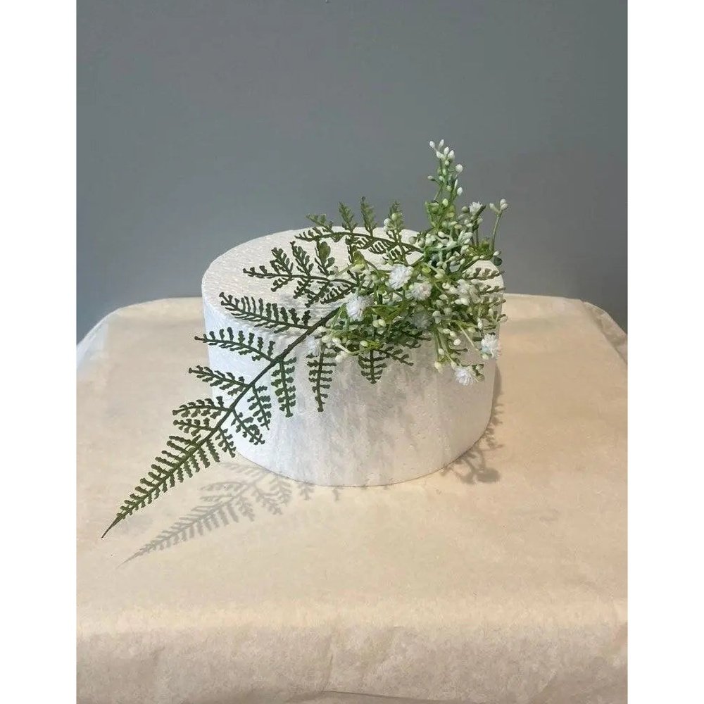 Fern and Gypsophila Cake Flower Topper - Artificial Flowers | Claire De Fleurs