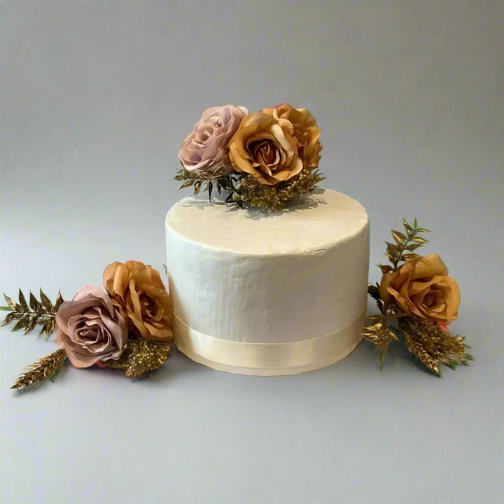 Gold, Nude and Burnt Orange Bouquet Package Claire De Fleurs