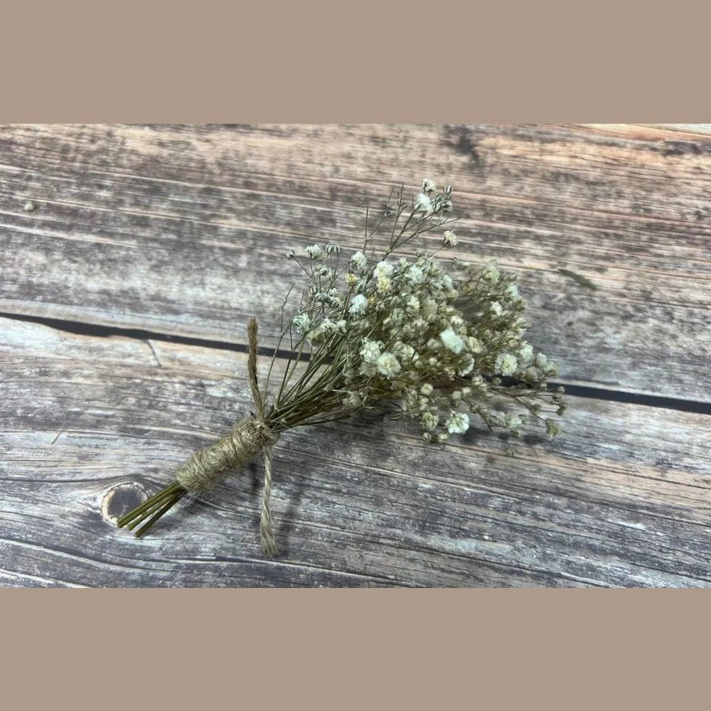 Gyp Boutonniere Buttonhole - Dried Flowers For Wedding Claire De Fleurs