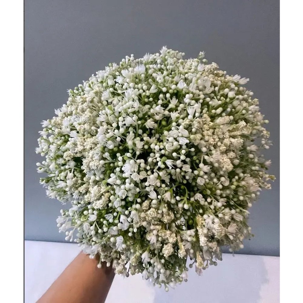 Gypsophila / Babys Breath White Wedding Bouquet Claire De Fleurs