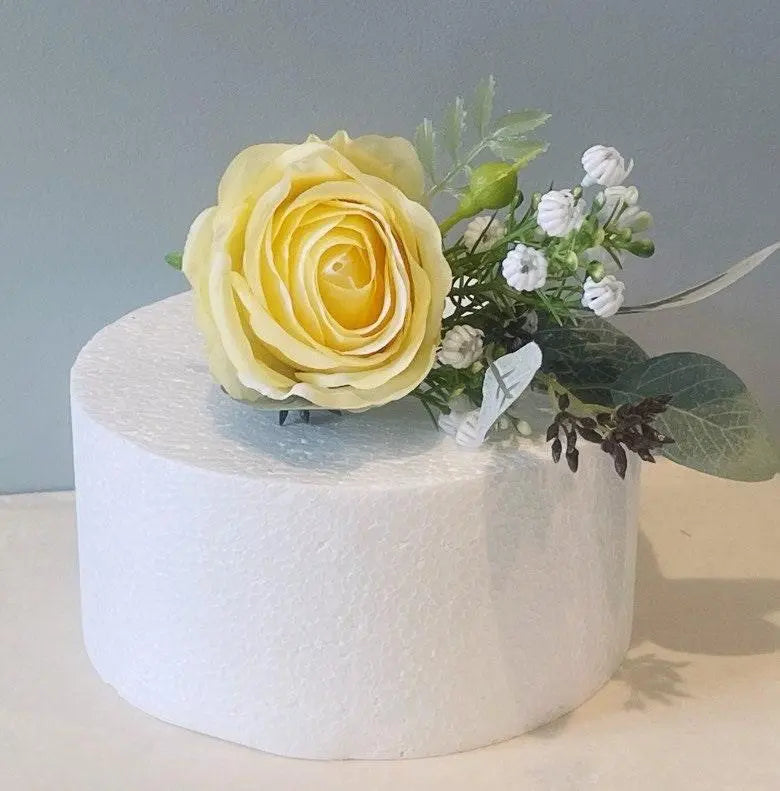 Lemon Rose Cake Topper - Artificial Flowers | Claire De Fleurs
