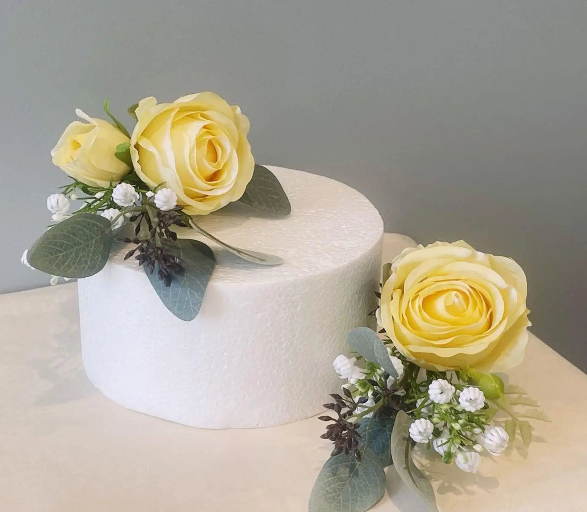 Lemon Rose Cake Topper - Artificial Flowers | Claire De Fleurs
