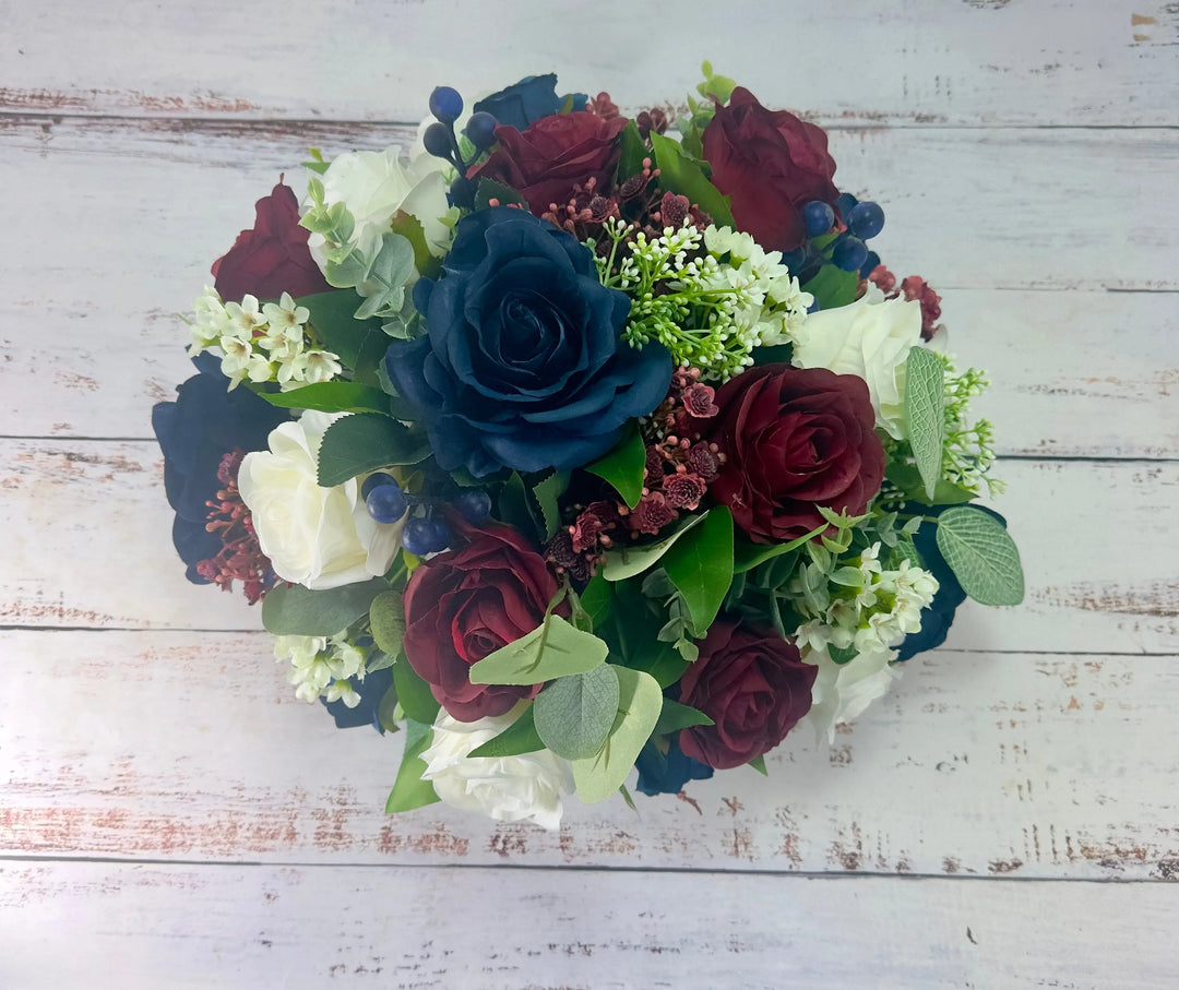 Navy and Burgundy Wedding Theme Rose Wedding Collection Claire De Fleurs