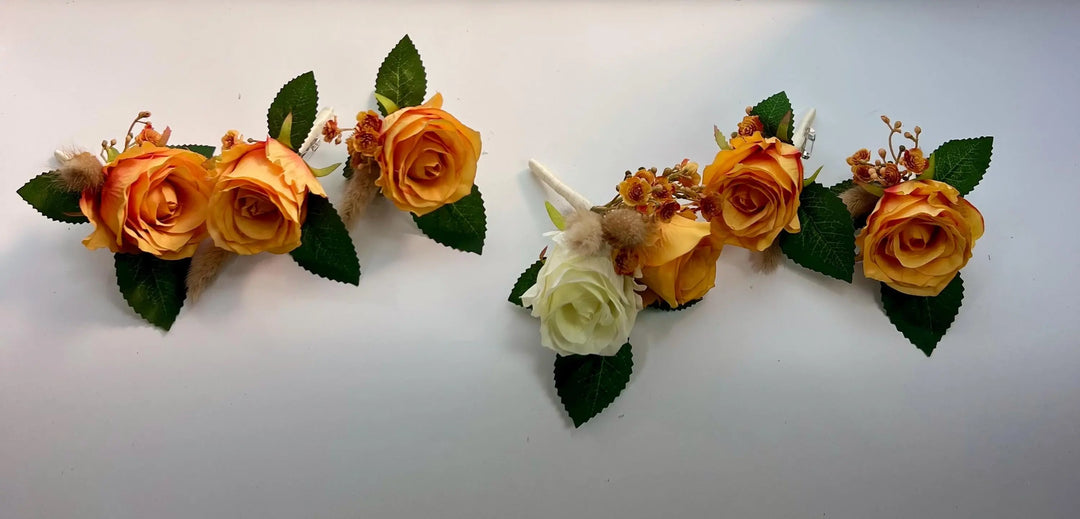 Orange Autumnal Artificial Wedding Bouquet Claire De Fleurs