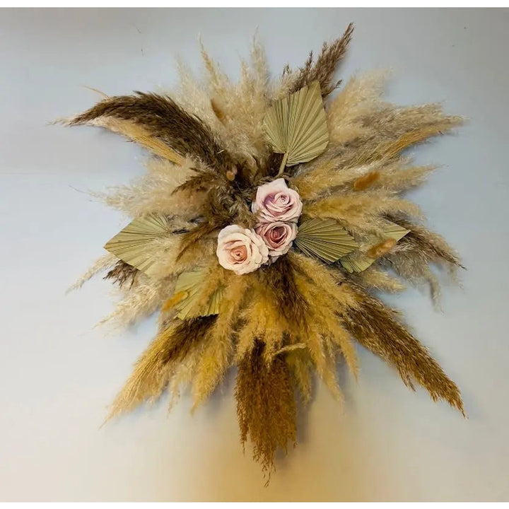Pampas Wall Decoration Pampas Cloud Salon Decor Cream Natural Boho Wedding Arch - Dried Flowers  Wedding  Birthday Claire De Fleurs