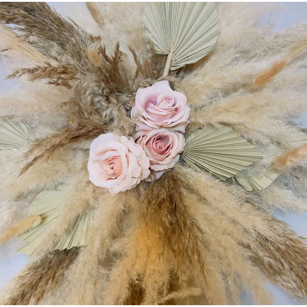 Pampas Wall Decoration Pampas Cloud Salon Decor Cream Natural Boho Wedding Arch - Dried Flowers  Wedding  Birthday Claire De Fleurs