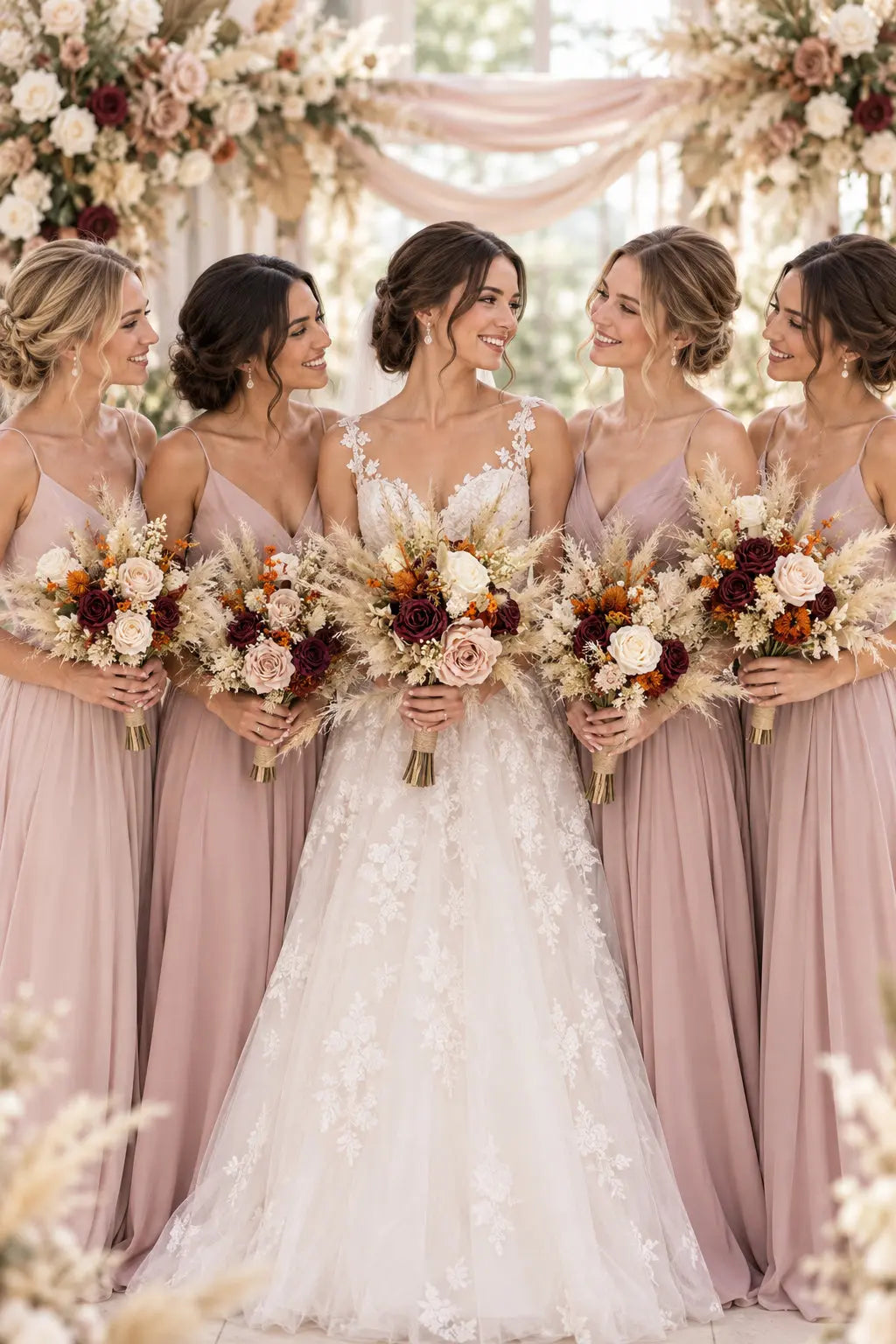 Pampas Wedding Flower Collection Claire De Fleurs