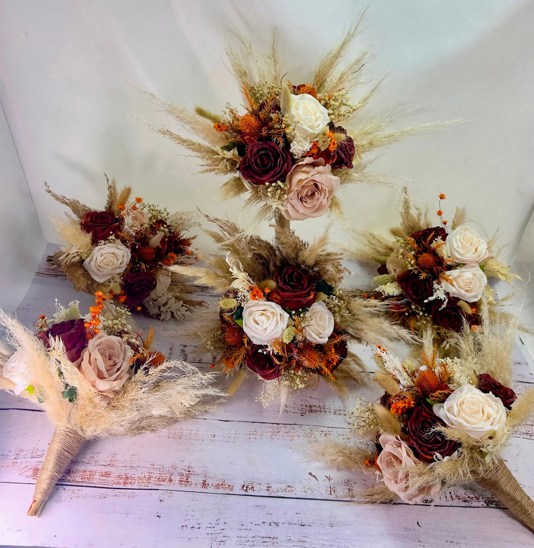 Pampas Wedding Flower Collection Claire De Fleurs