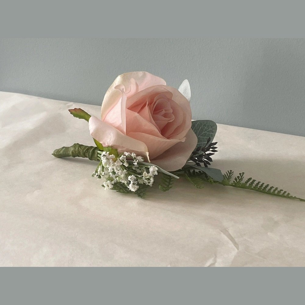 Peach Rose Cake Topper - Artificial Flowers | Claire De Fleurs