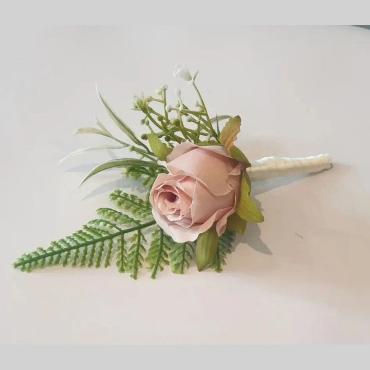 Peach, Nude And White Rose Bouquet Claire De Fleurs