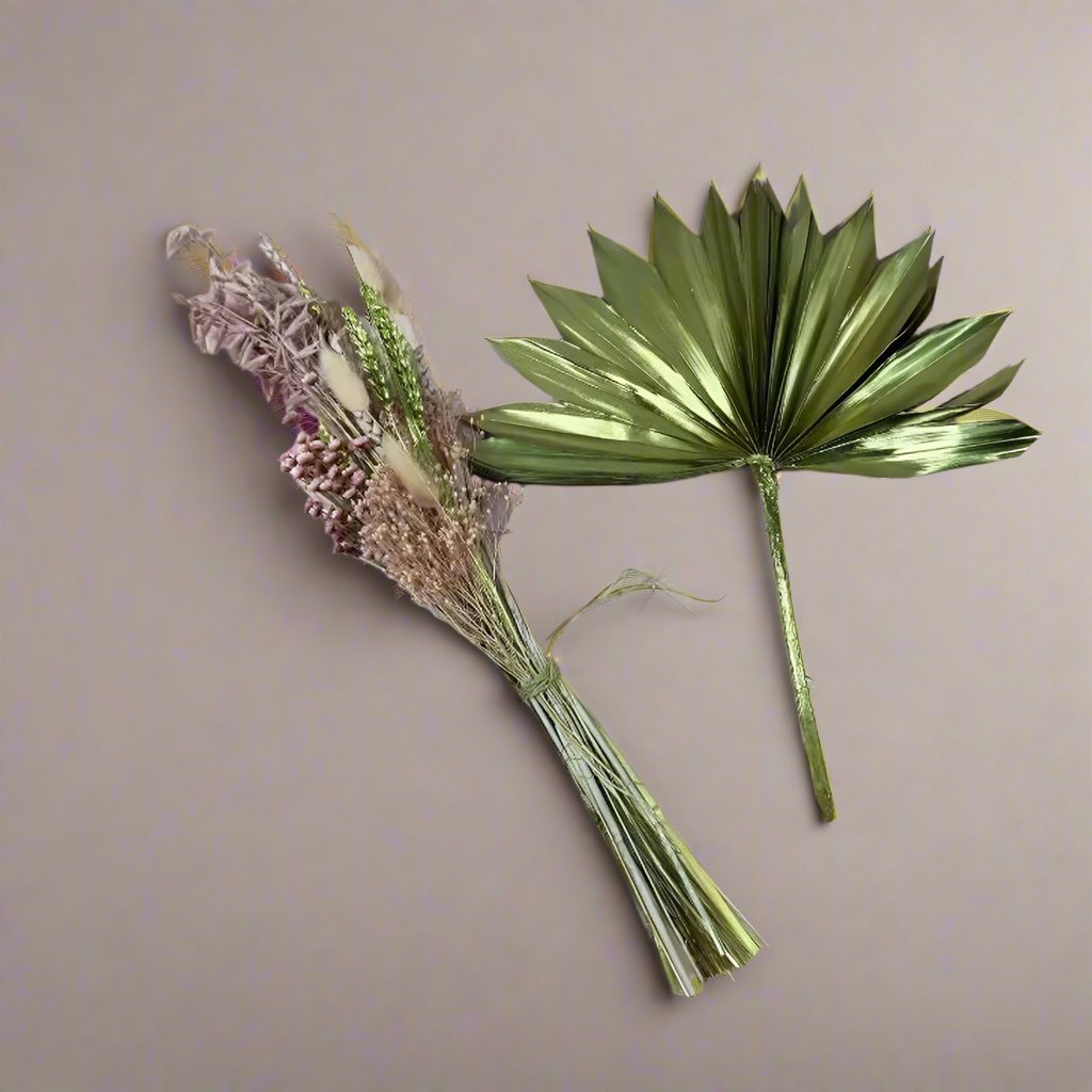 Pink And Gold  Palm Bunch Claire De Fleurs