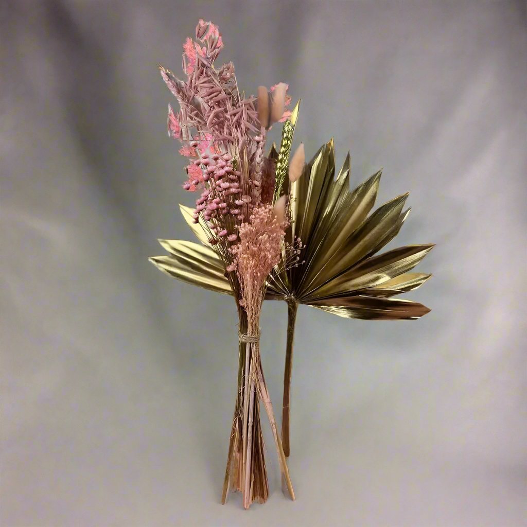 Pink And Gold  Palm Bunch Claire De Fleurs