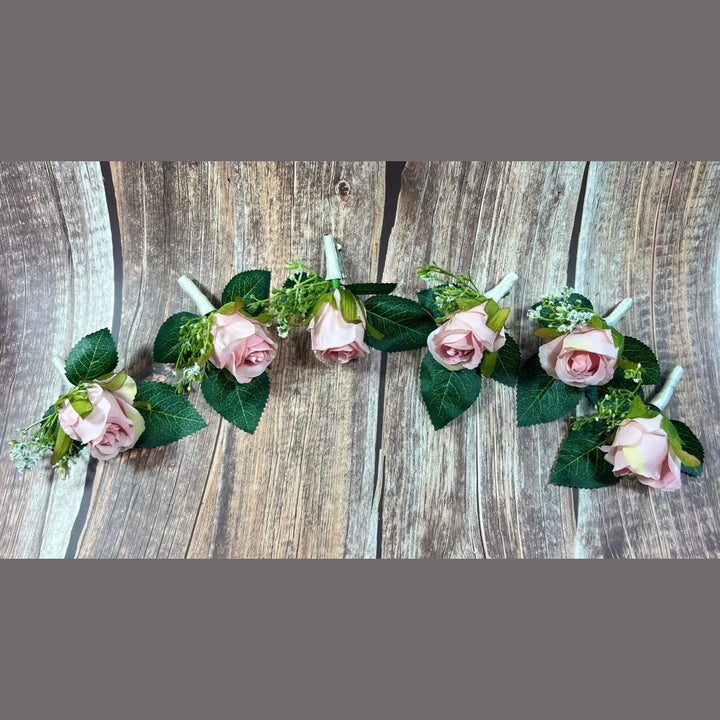 Pink Rose And Gypsophila Bouquet Claire De Fleurs