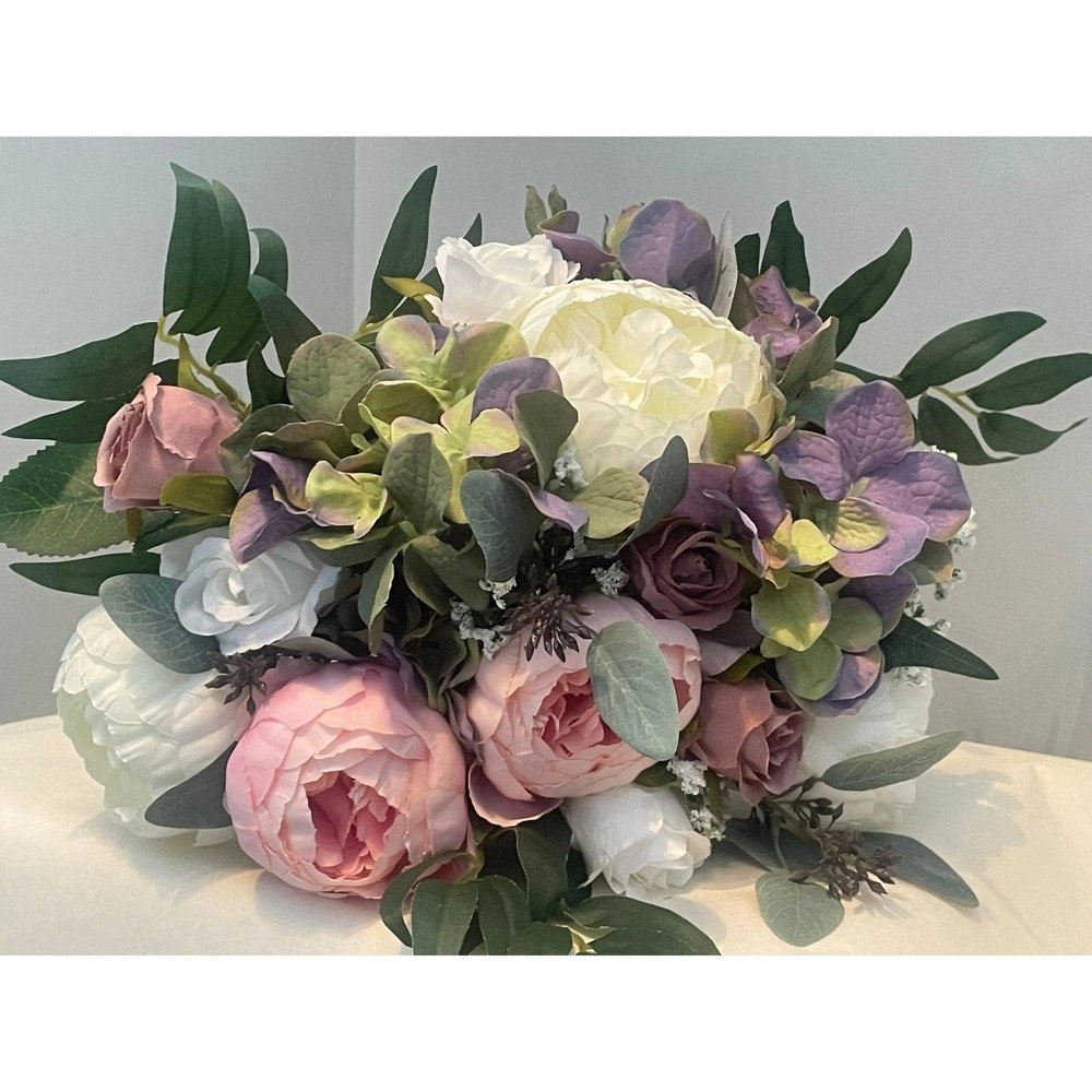 Pink & White Bouquet - Artificial Flowers | Claire De Fleurs