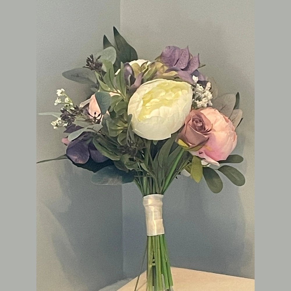Pink & White Bouquet - Artificial Flowers | Claire De Fleurs