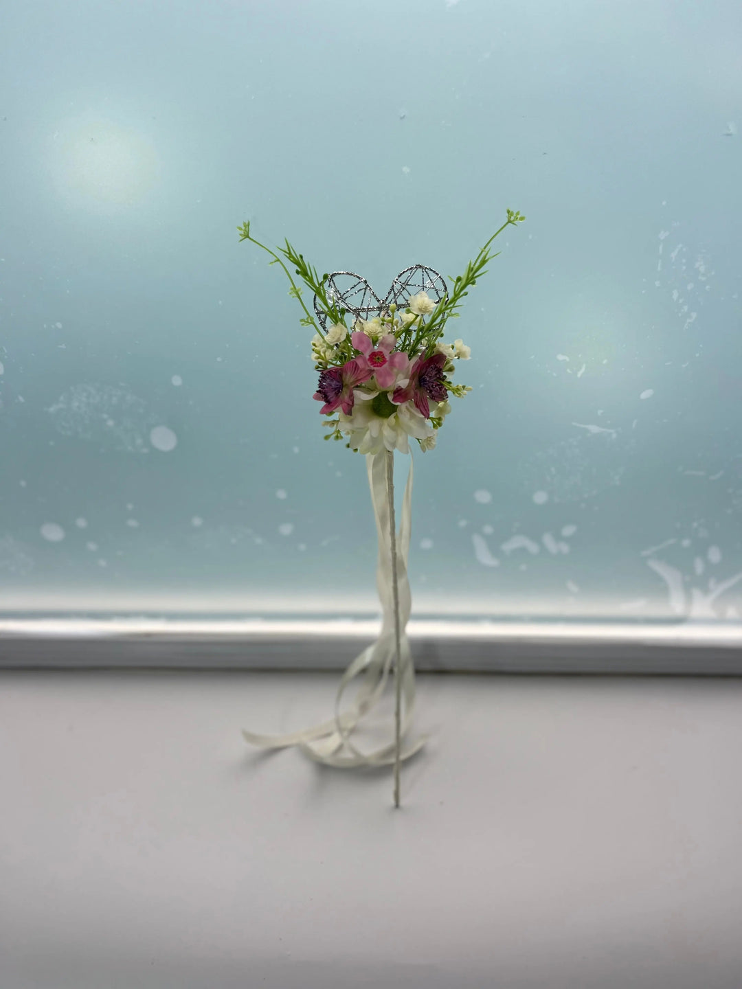 Pink and White Artificial Wildflowers Wedding Bouquet Package Claire De Fleurs