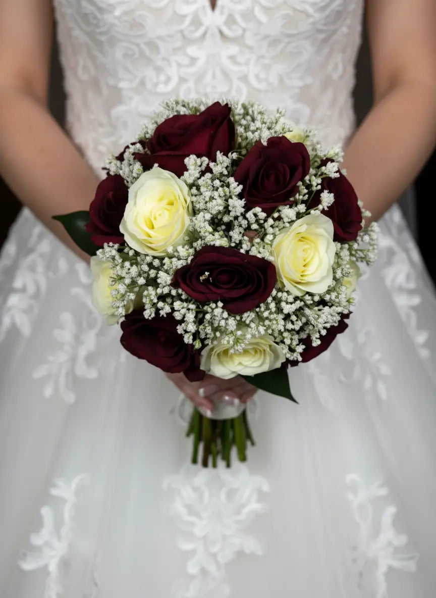 Small Wedding Flower Package- Classic Round Claire De Fleurs