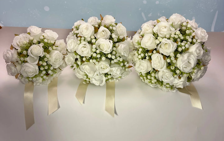 Small Wedding Flower Package- Classic Round Claire De Fleurs