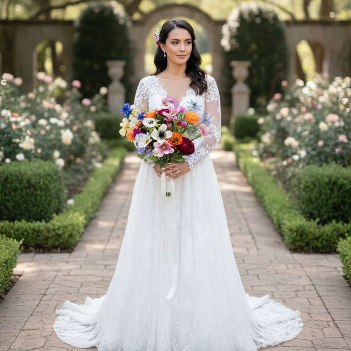 Spring Wild Flower Bridal Bouquet Claire De Fleurs