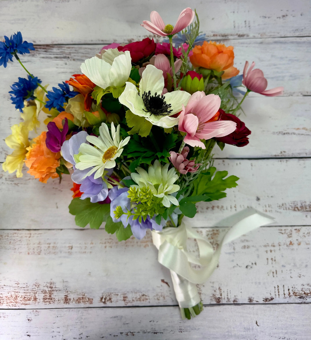Spring Wild Flower Bridal Bouquet Claire De Fleurs