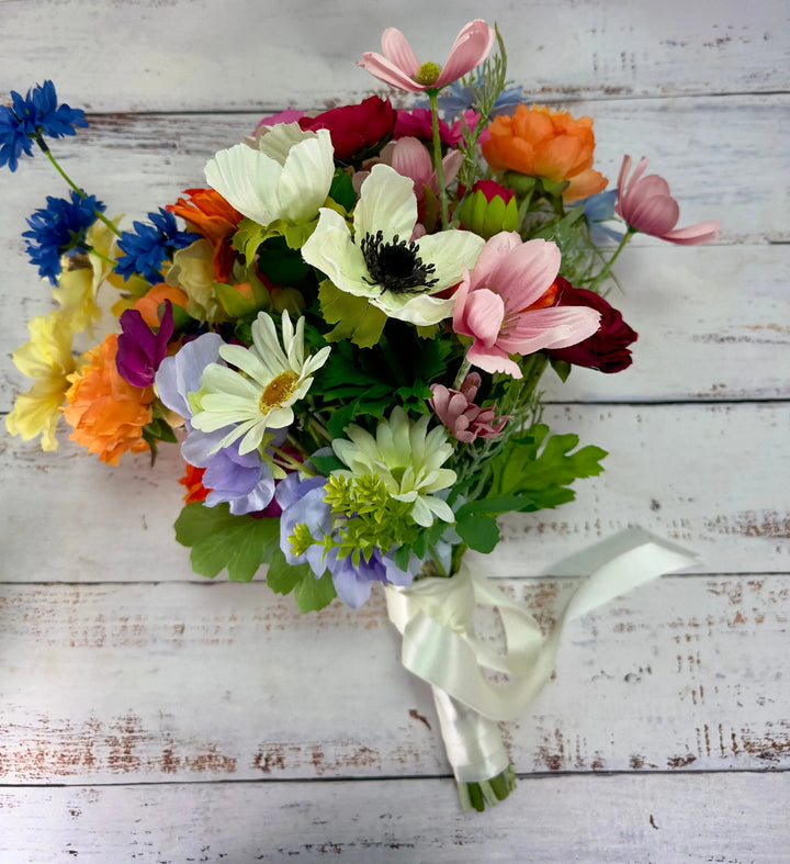 Spring Wild Flower Bridal Bouquet Claire De Fleurs