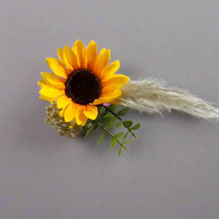 Sunflower Buttonhole Claire De Fleurs