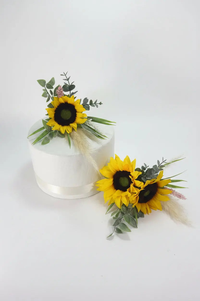 Sunflower Cake Flowers Toppers Claire De Fleurs