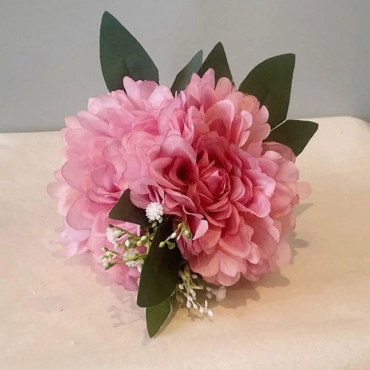 Sunflower, Dahlia & Gypsophila Cake Topper - Artificial Flowers | Claire De Fleurs