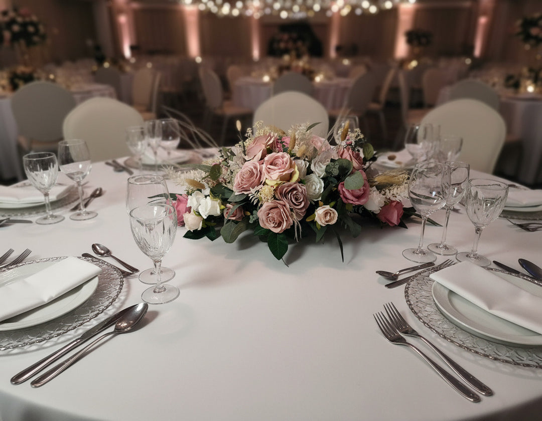Top Table Arrangement Pink And White Claire De Fleurs
