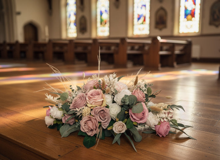 Top Table Arrangement Pink And White Claire De Fleurs