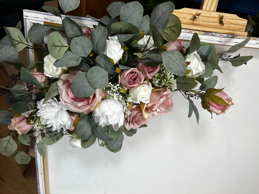 Welcome sign Arrangement Swag Claire De Fleurs